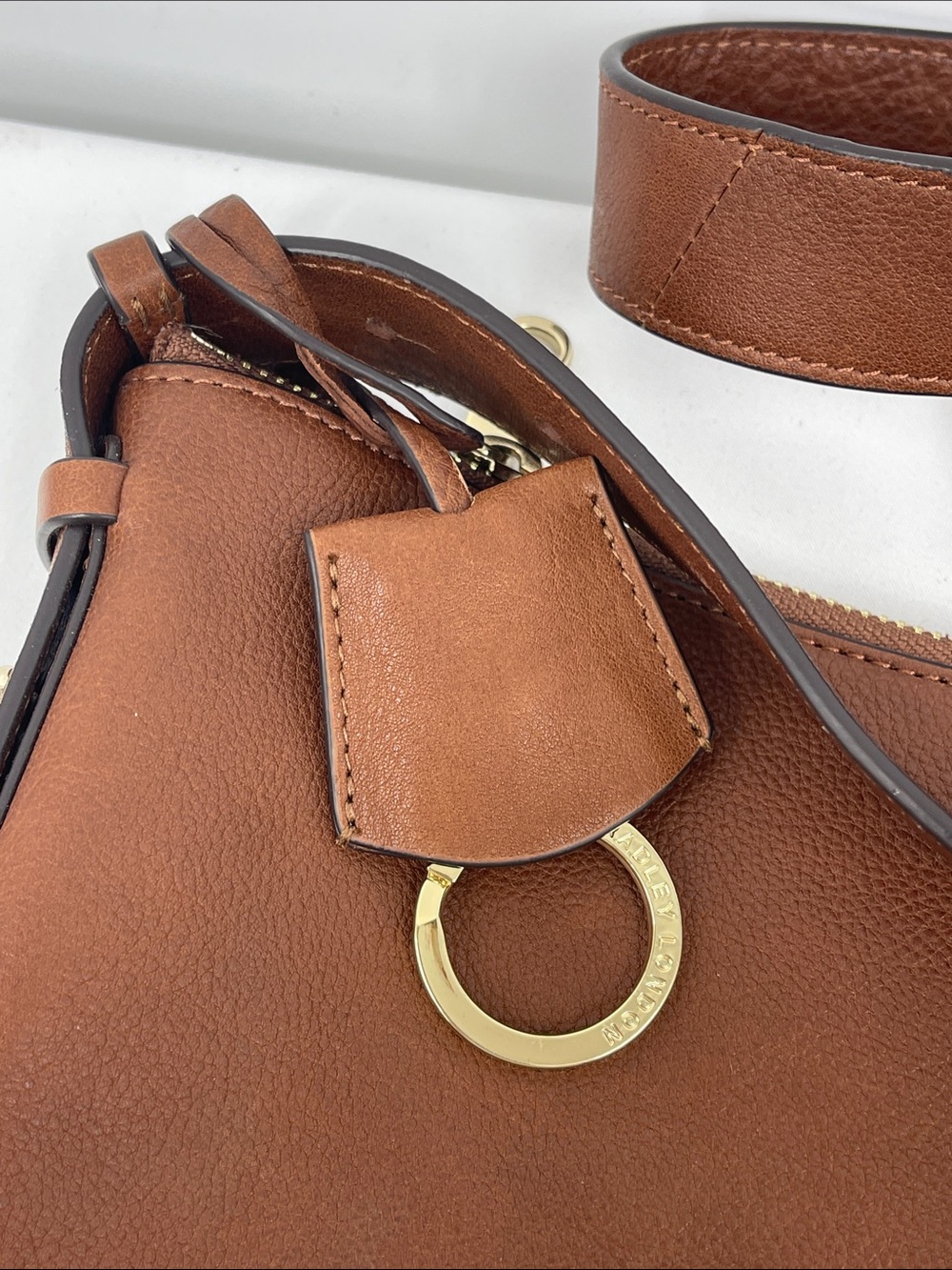 RADLEY LONDON Chestnut Brown Leather Shoulder Bag - Picture 3 of 16